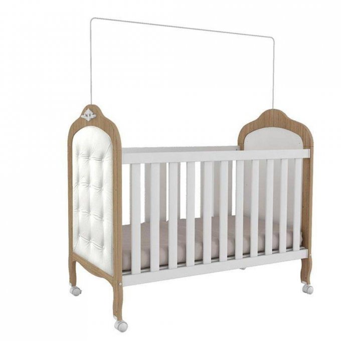 Berço / MIni Cama Elô com Capitonê Peroba PR