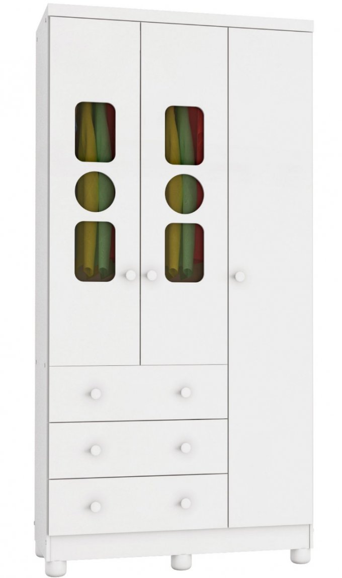 Guarda roupa Tedy 3 portas PR/LD