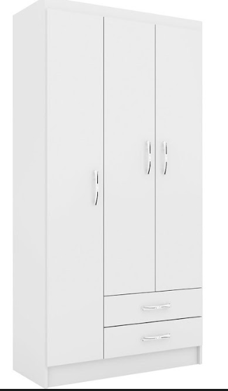 Guarda Roupa Atalaia/ Alice 3 portas MR/LD/PR