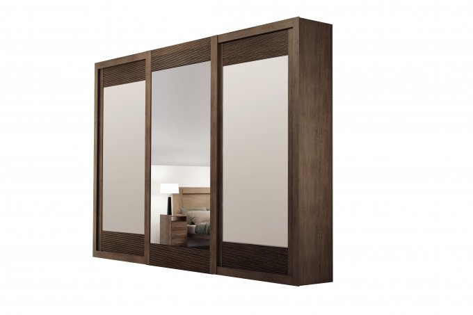 Guarda Roupa Supreme 3 portas com Espelho SR