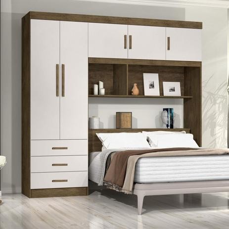 Guarda Roupa Casal com Cabeceira Cancun PRNS