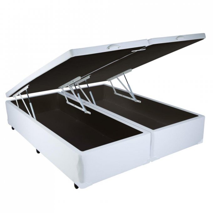 Base Box Casal Bipartida com Baú Havaí PR