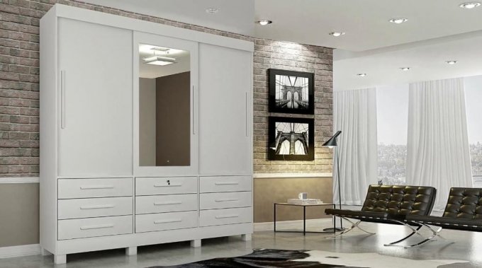 Guarda Roupa Arezzo 9 gavetas PRSR