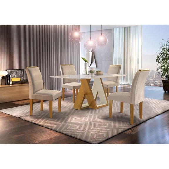 Mesa Belle 4 cadeiras NS 