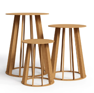 Trio de Mesa Ripada