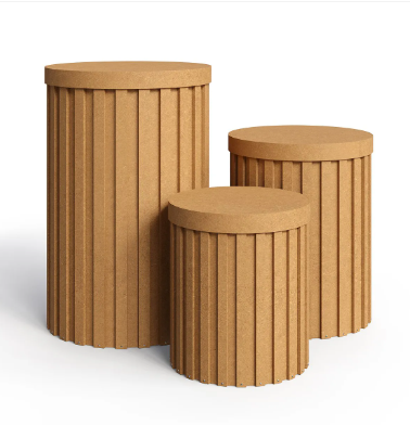 Trio de Cilindro Ripado