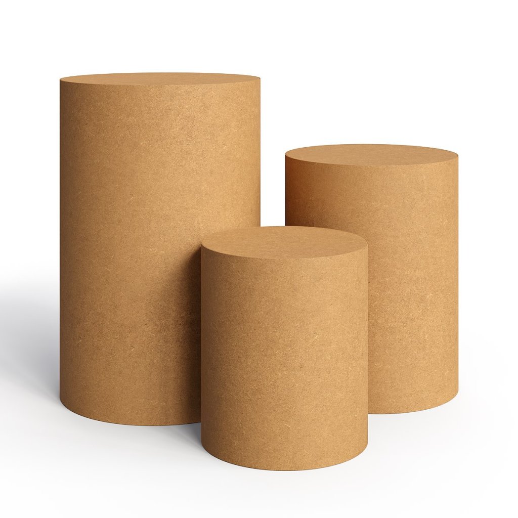 Trio de Cilindros Liso Simples