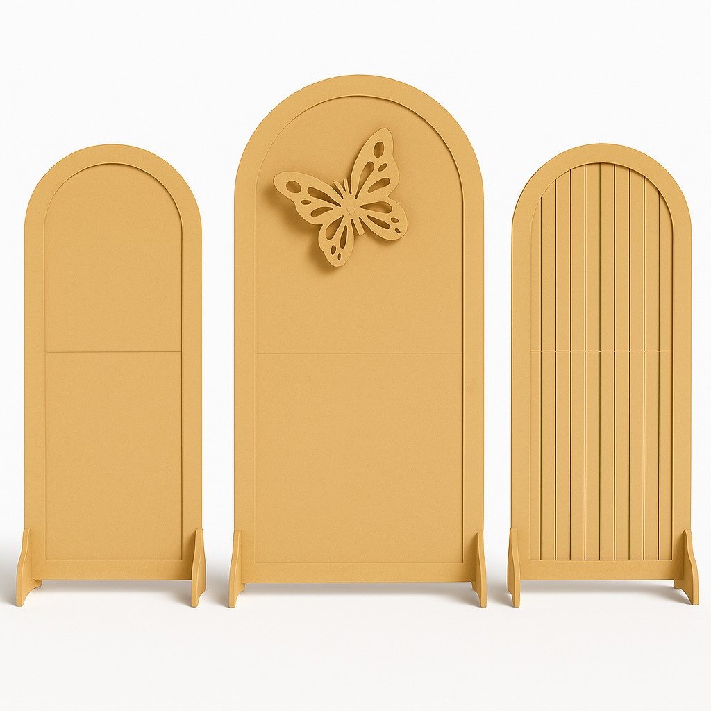 Trio de Painéis Romano com Aplique