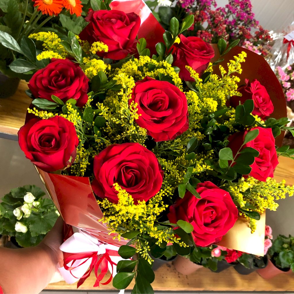 Floral com 9 Botões 