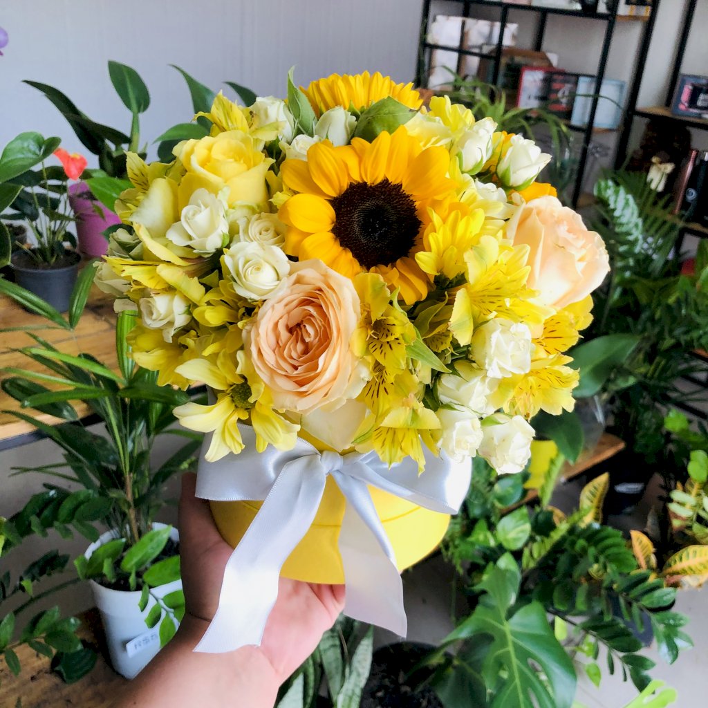 Box Floral com Flores Amarelas