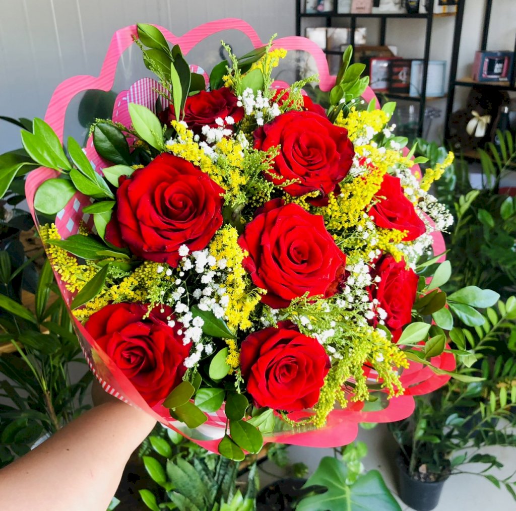 Ramalhete com 10 Botões 