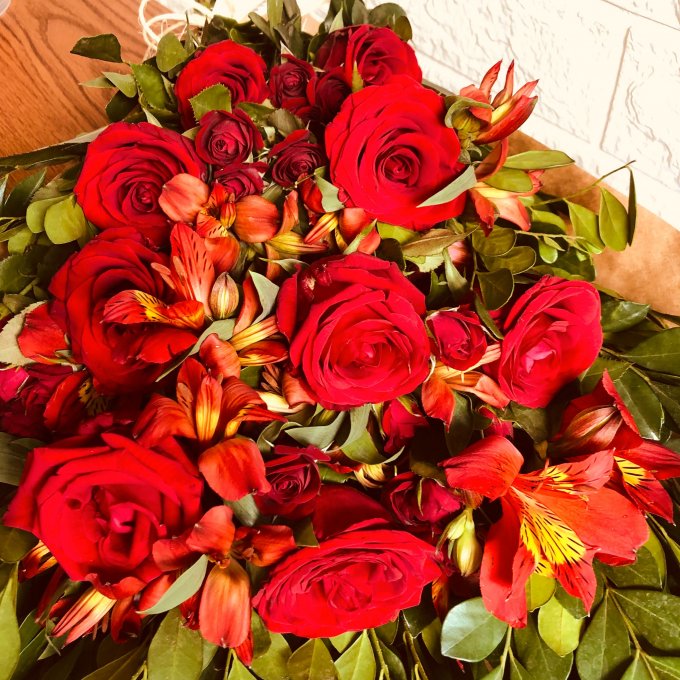 Leque com Mix de Rosas M  