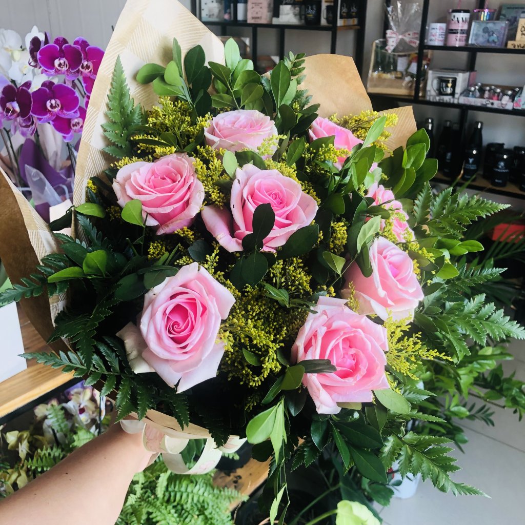 Ramalhete 8 Botões Rosa 