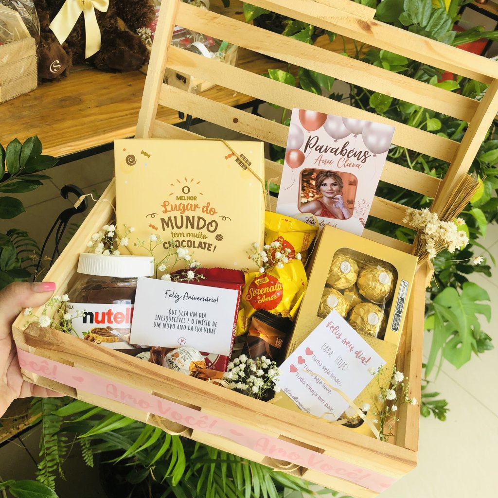 Cesta Com Chocolates Cacau Show 