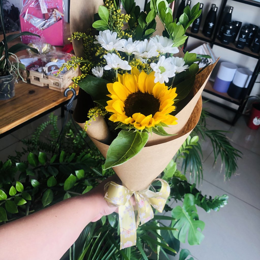 Ramalhete Girassol e Margaridas