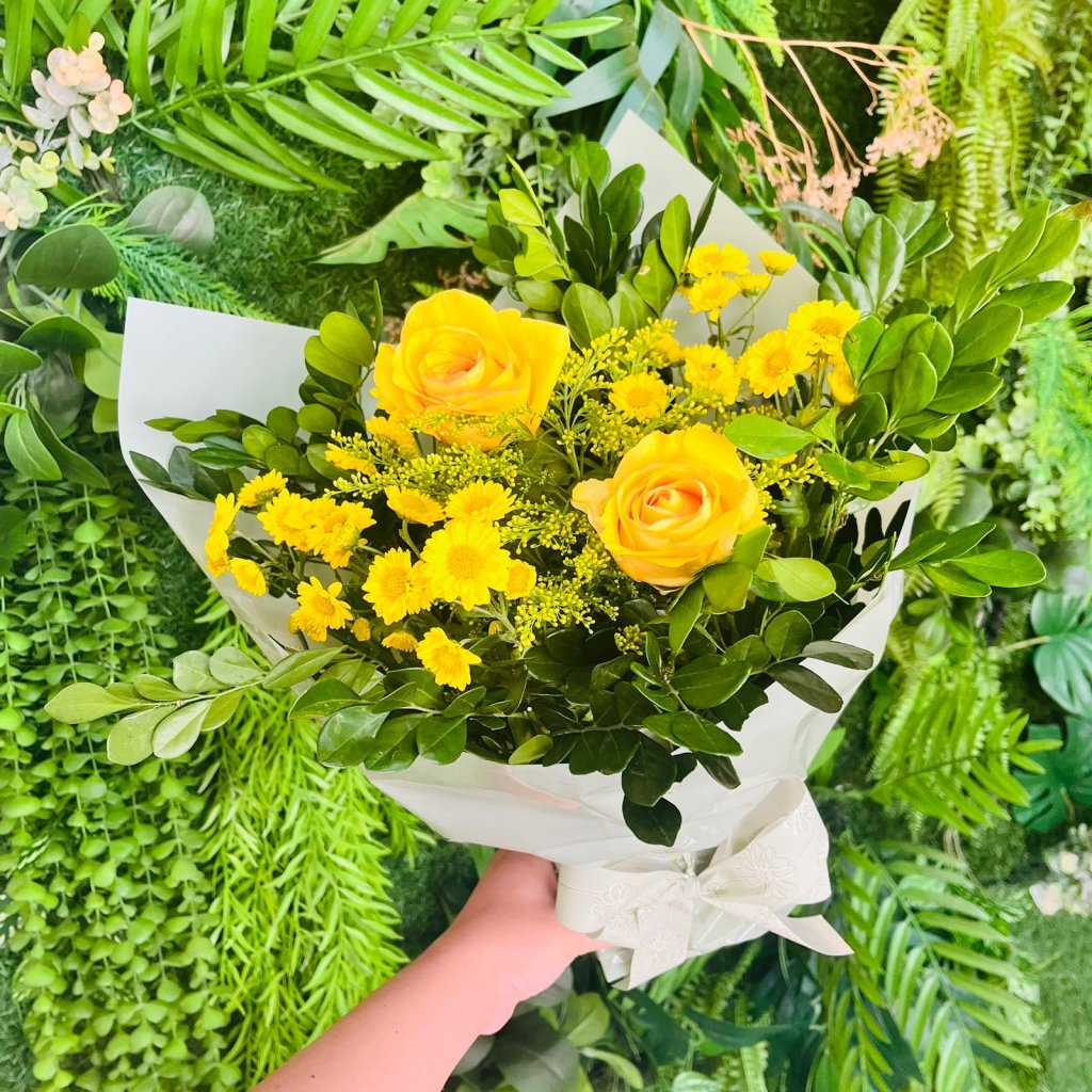 Floral 2 Botões Amarelo