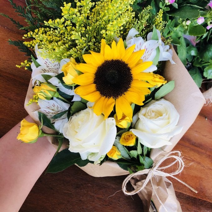 Leque com Mix de Rosas PP