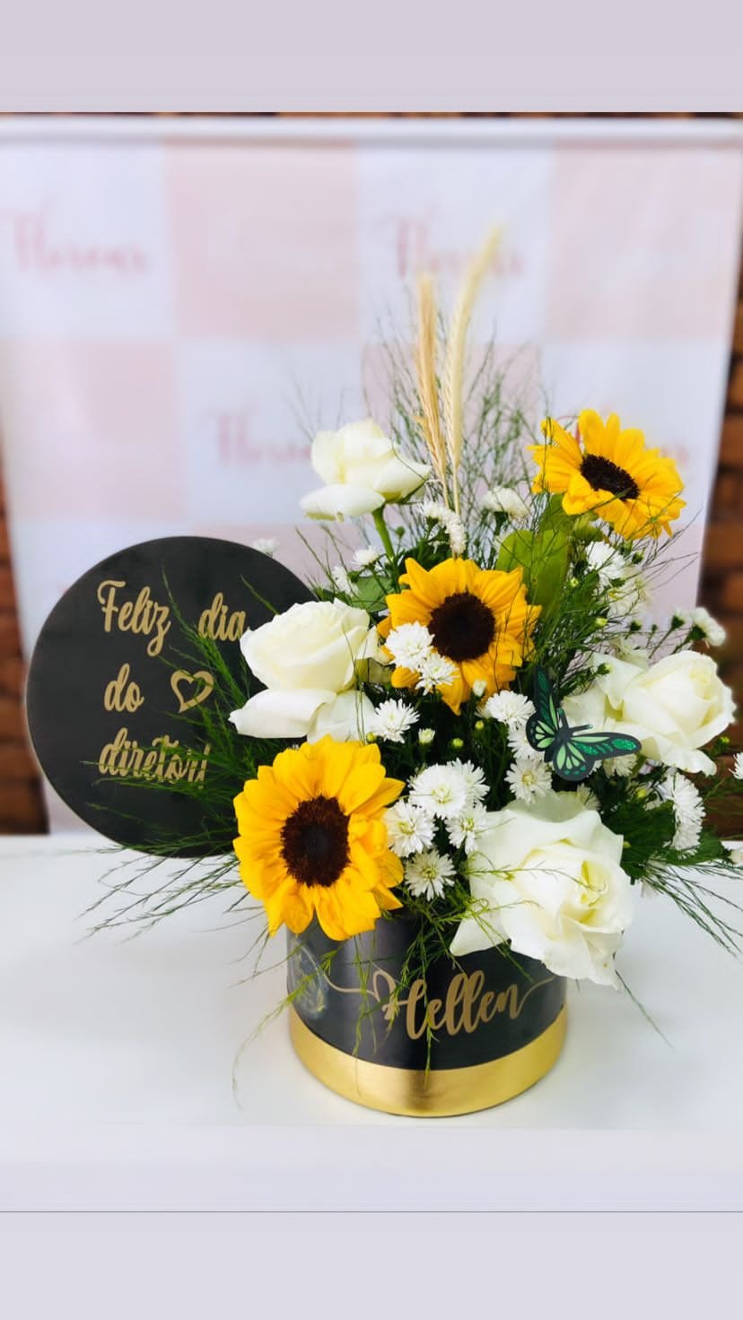 Box Girassol e Rosas 