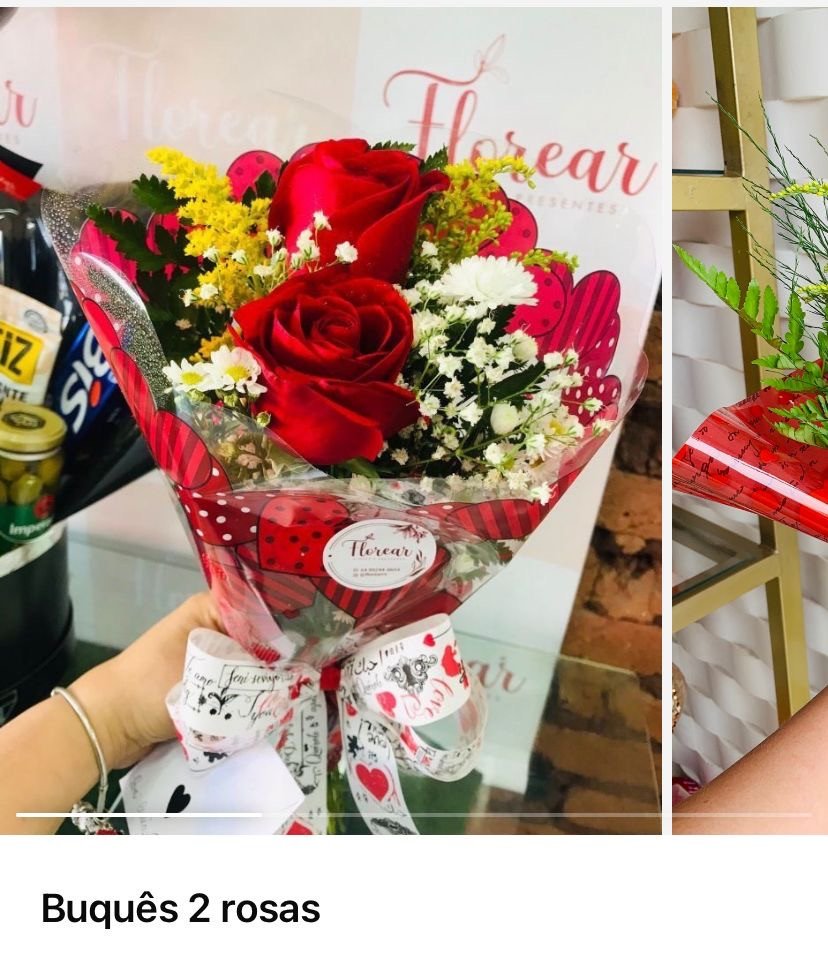 Mini buquê 2 rosas