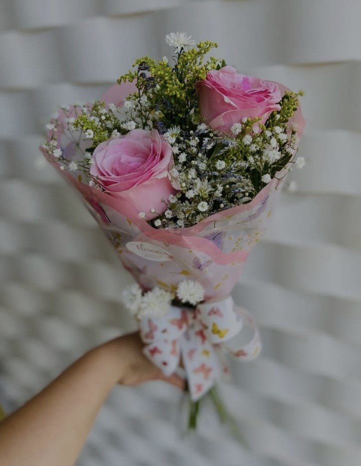 Buquê mini 2 rosas