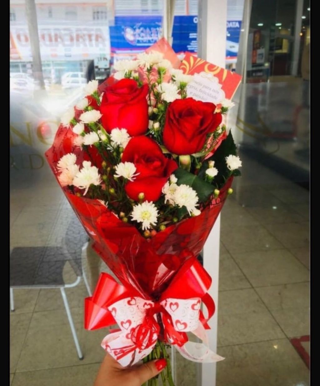 Buquê 3 rosas