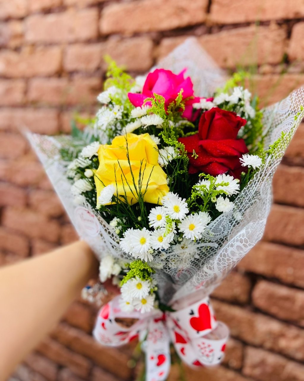 Buquê 3 rosas