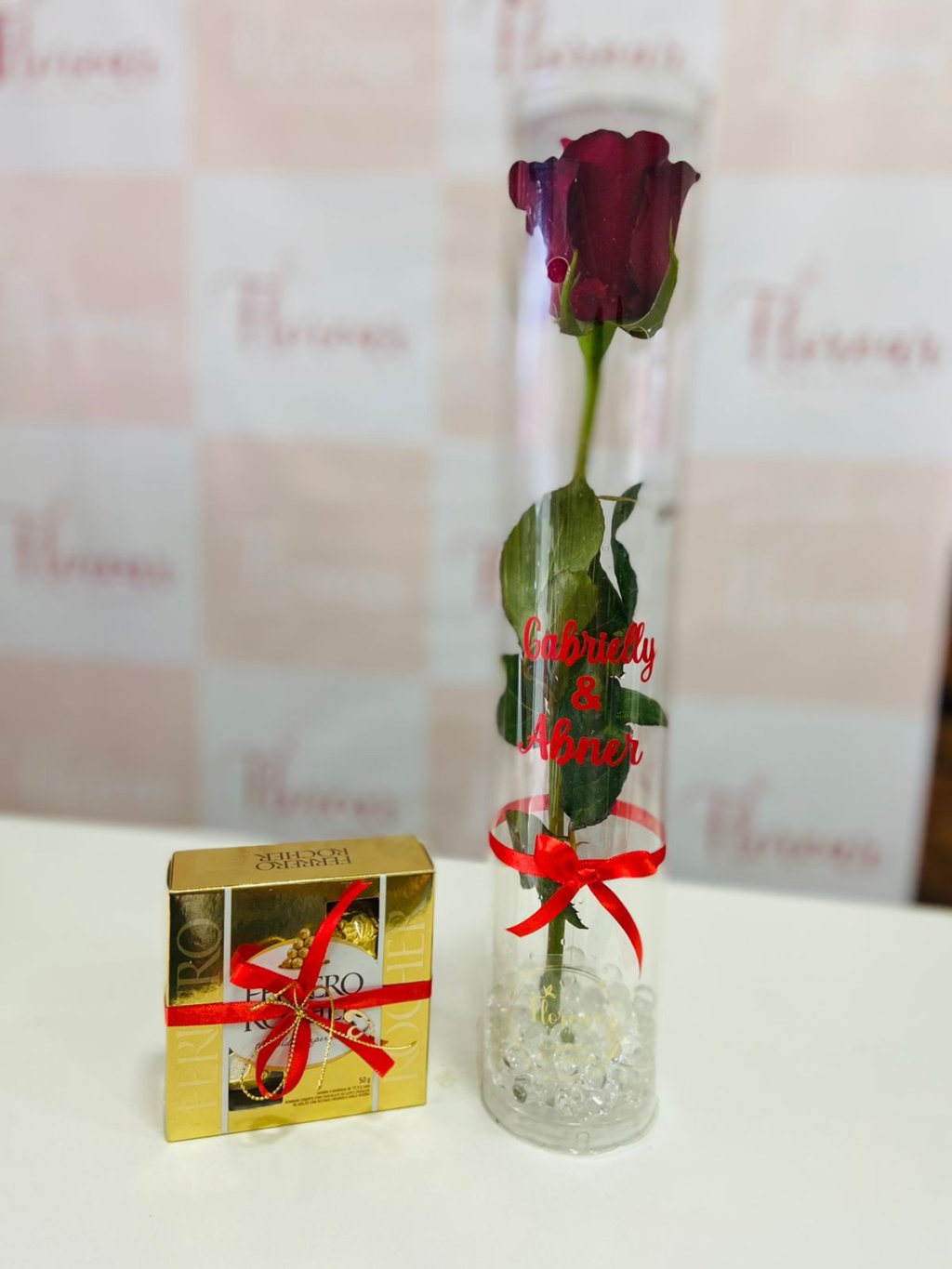 Tubo Rosa Personalizado