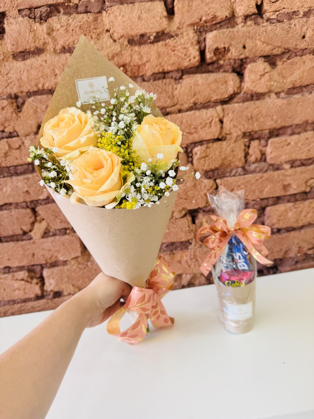 Buquê + caixinha bombom