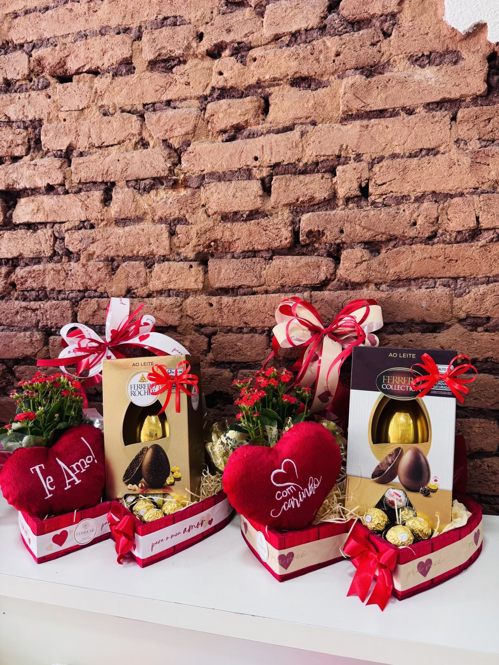 Cesta Coração Ferrero 