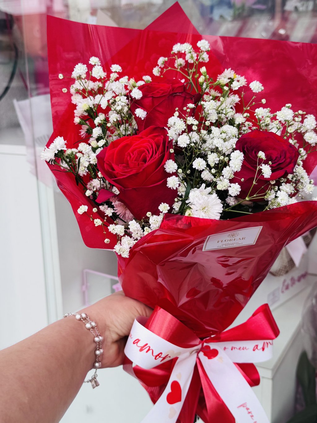 Buquê 3 rosas 