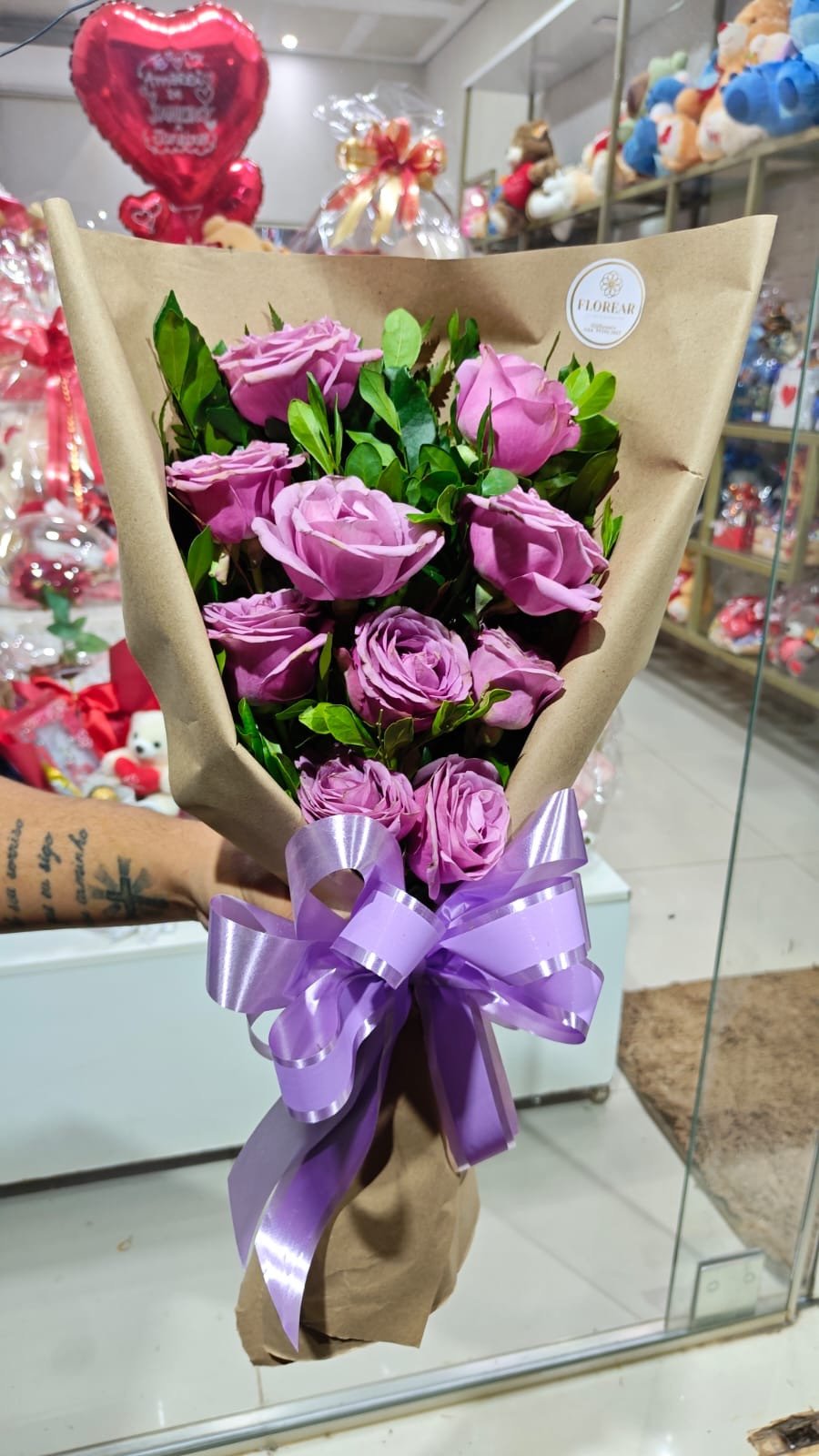 Buquê 10 rosas 