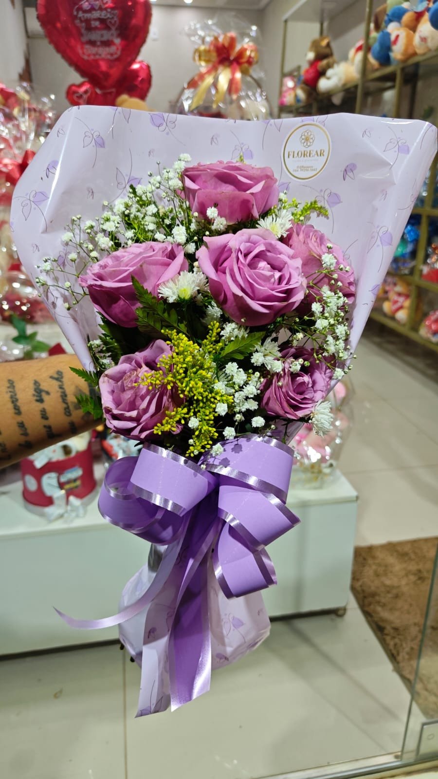 Buquê 6 rosas 