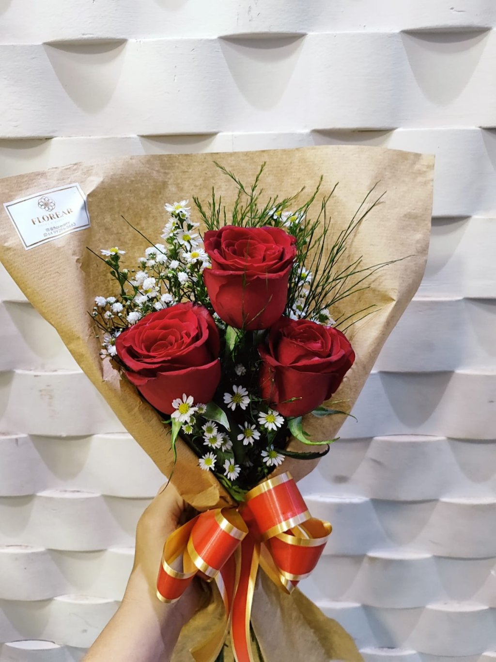 PROMOÇÃO BUQUÊ 3 ROSAS 