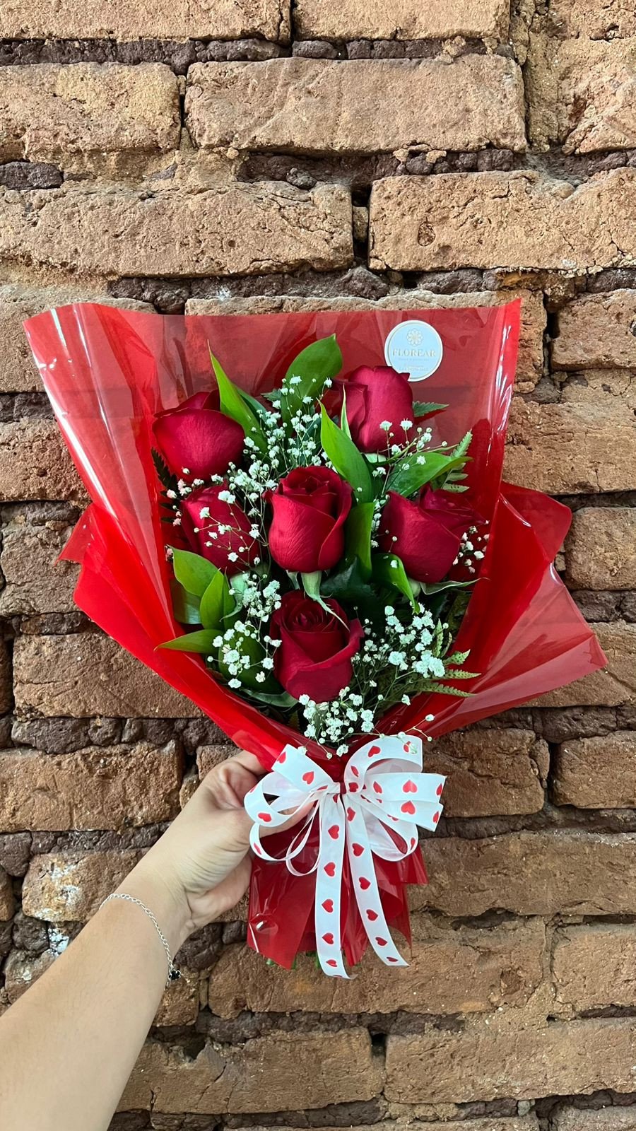 6 rosas vermelhas 