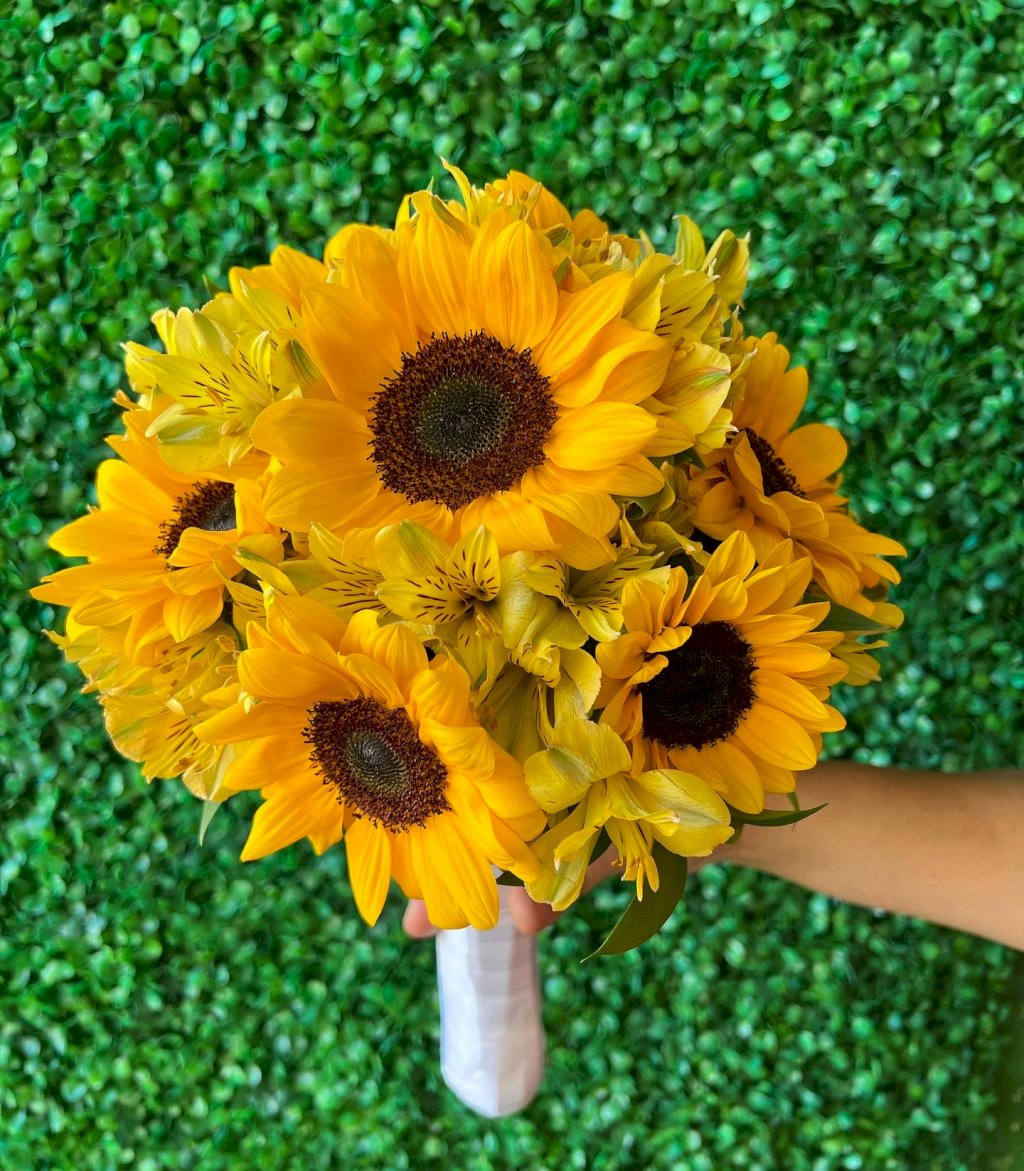 Buquê de noiva girassol 