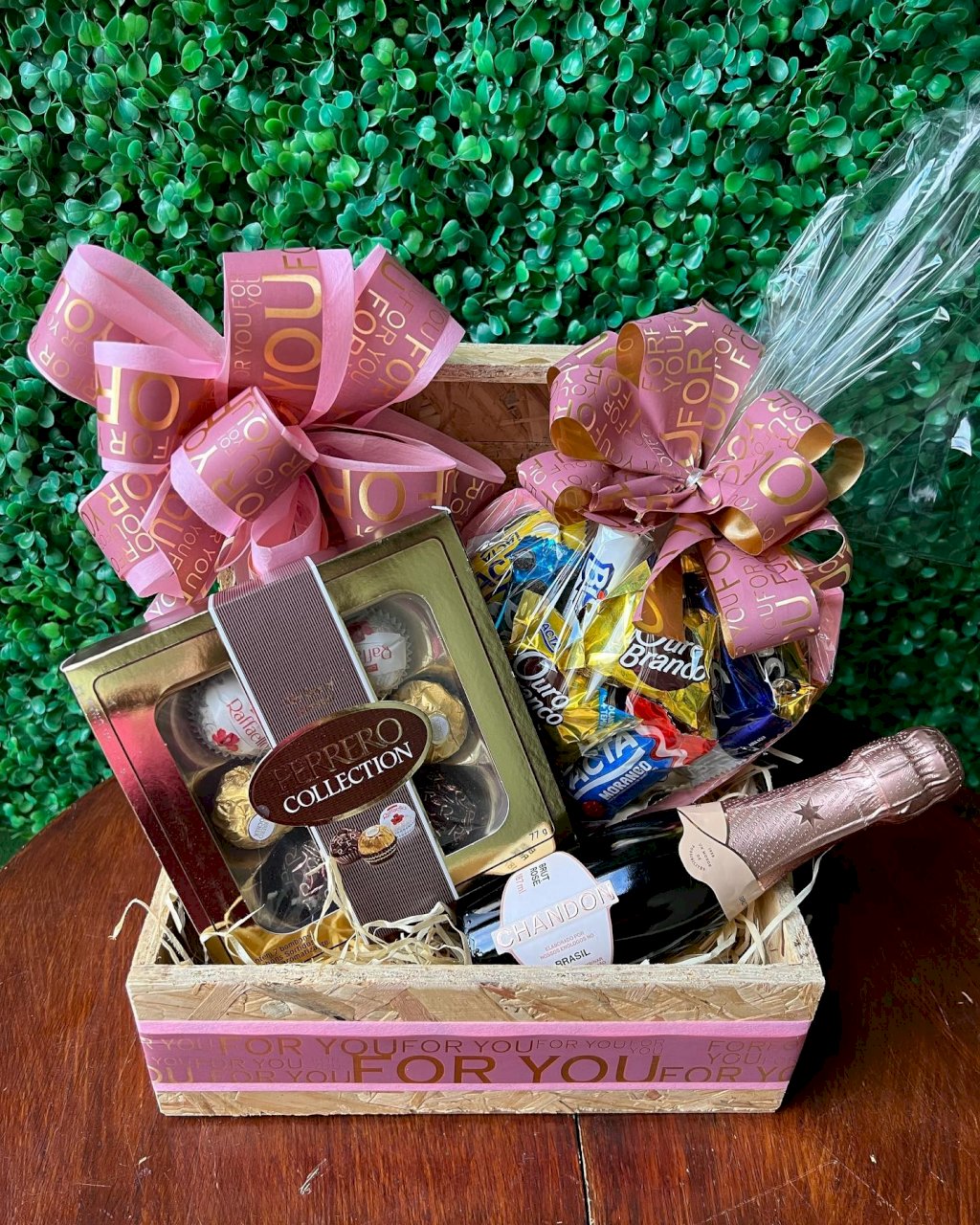 Baú chocolate com champanhe 🍾🍫