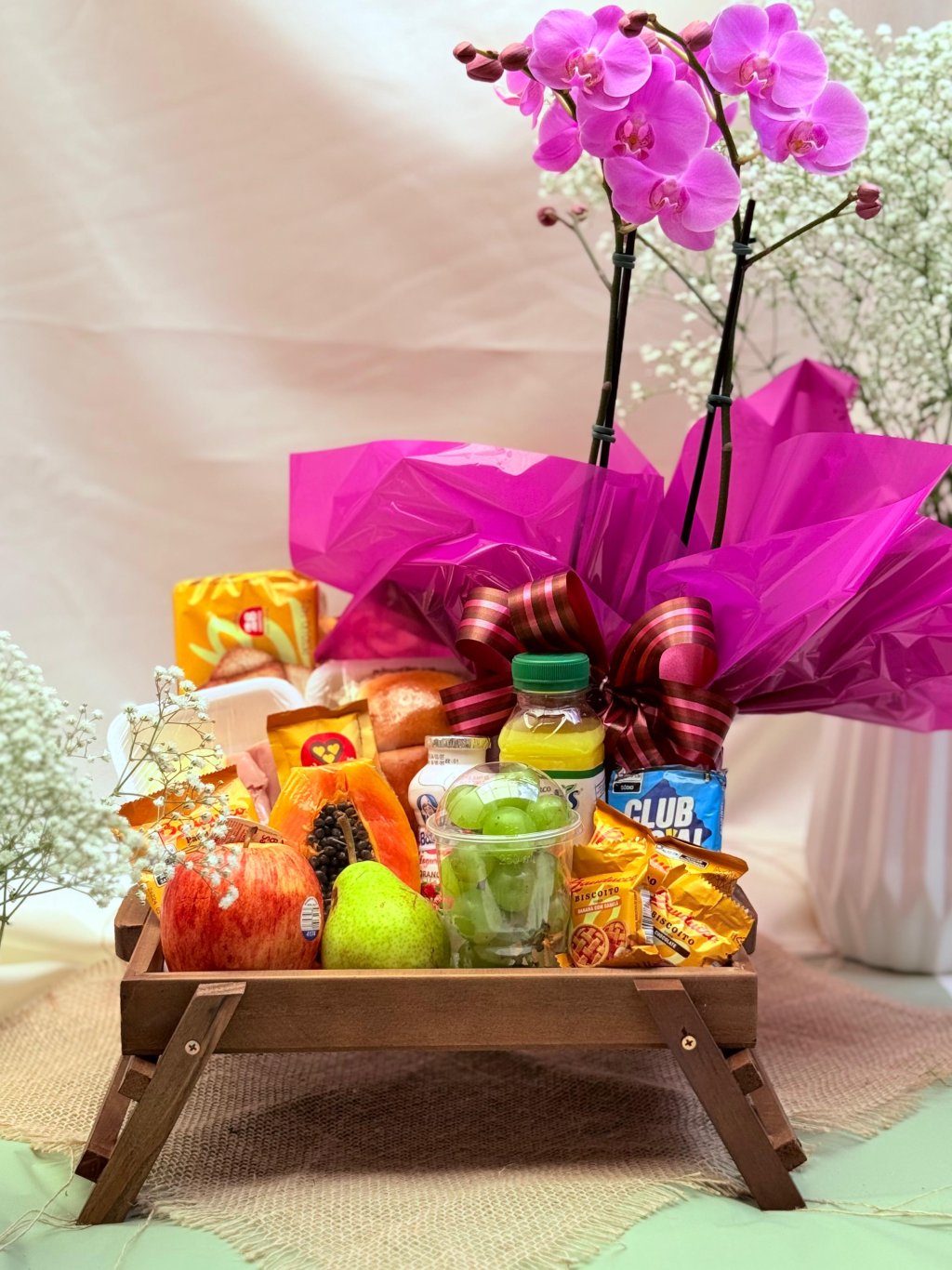 Bandeja Café da Manhã Encantado & Orquídea 🌸☕️