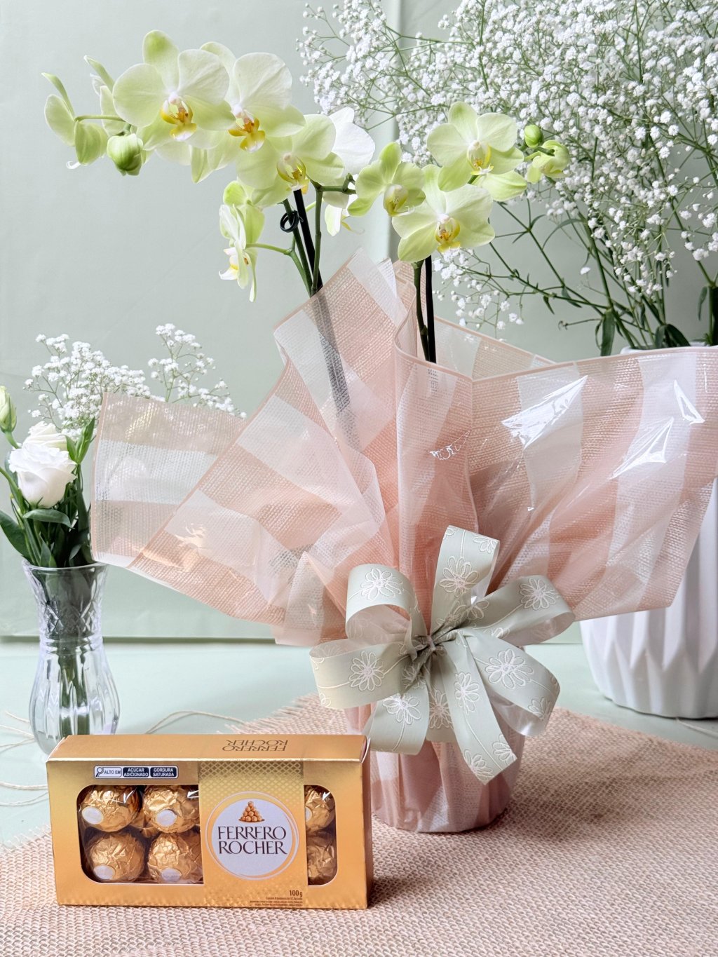 Mini Orquídea + Ferrero (8 unidades)