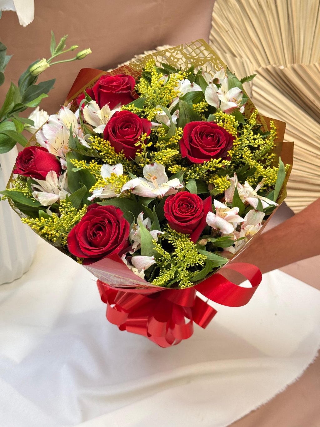 Ramalhete 6 Rosas Vermelhas 🌹✨