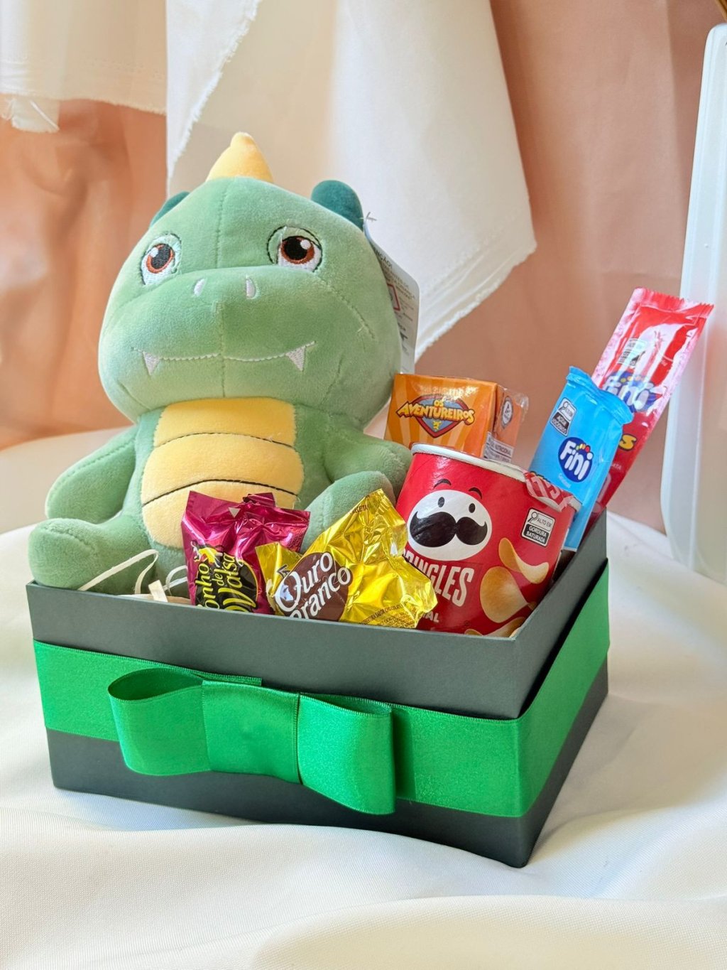 caixinha infantil com pelucia 