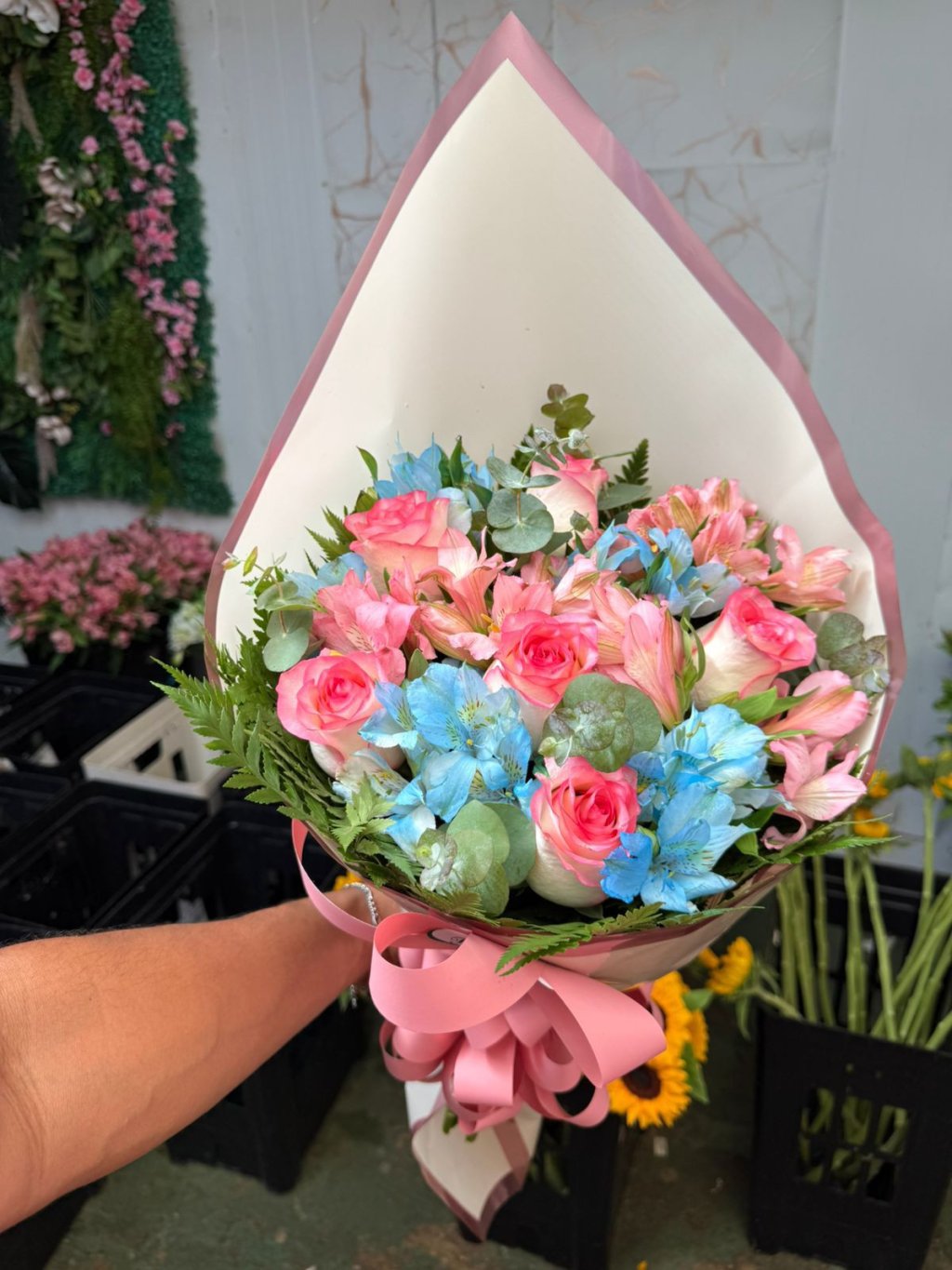 Buque de Flores carinho