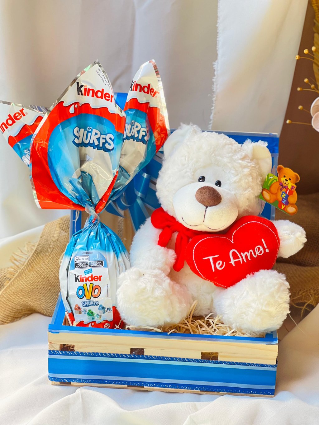 Caixa Kinder Urso Coração 