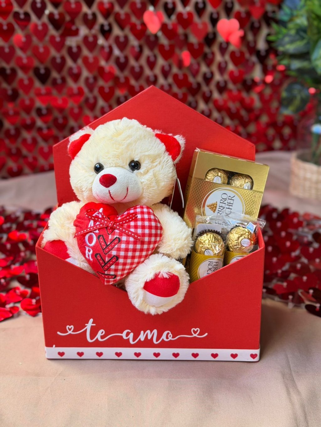 Box Vermelha Envelope Te Amo