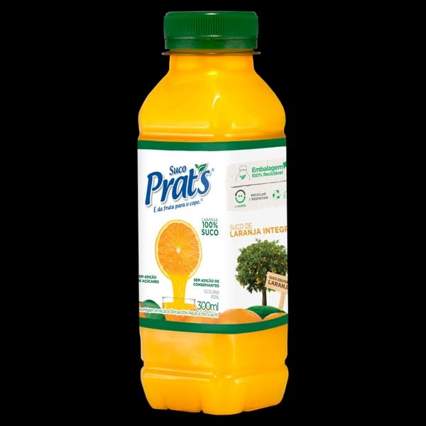 SUCO PRATS LARANJA INTEGRAL 300ML