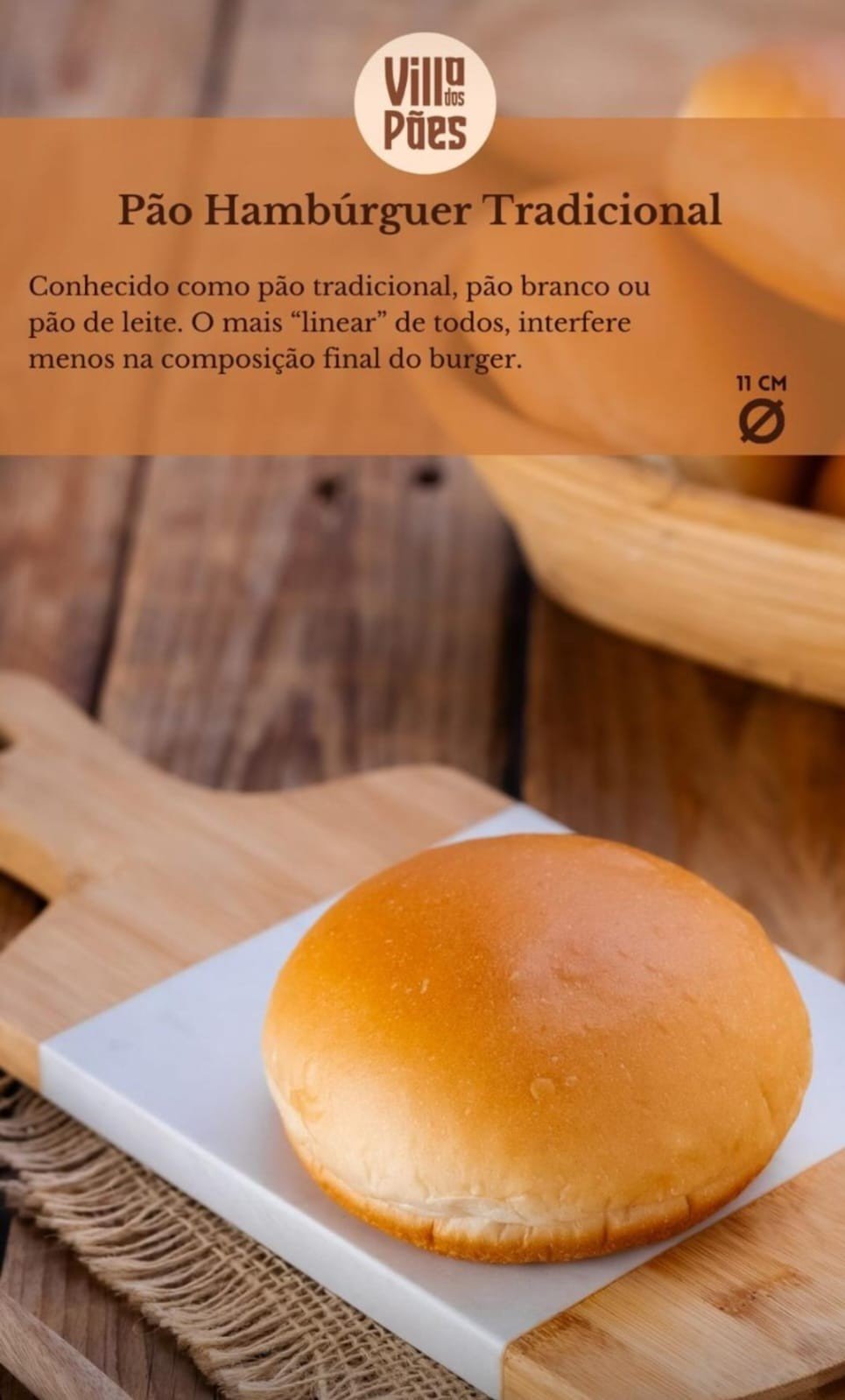 PAO DE HAMBURGUER VILLA DOS PAES 6UND