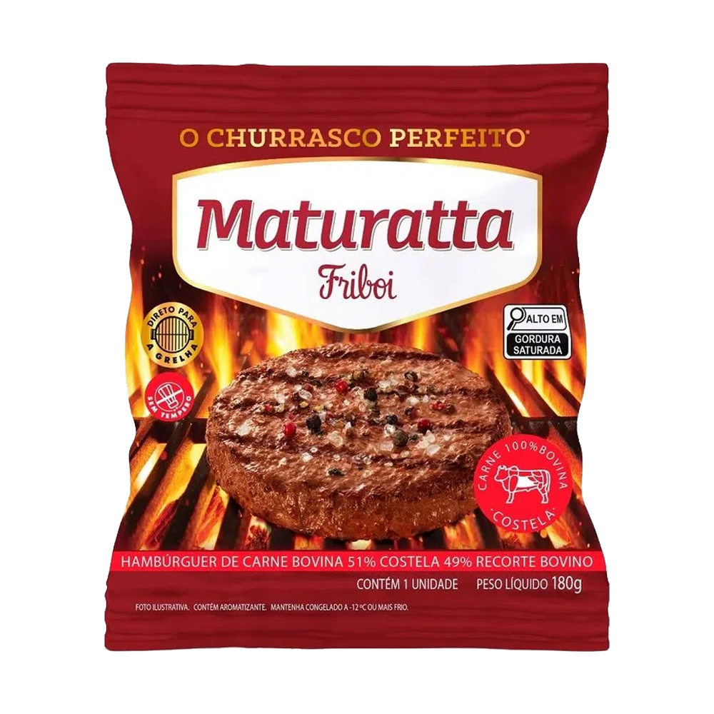 HAMBURGUER MATURATTA COSTELA FRIBOI 180g