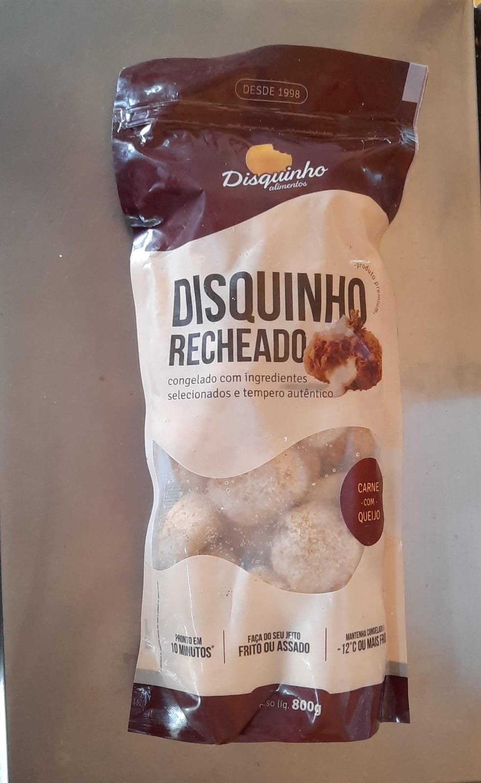 DISQUINHO CARNE COM QUEIJO 800G