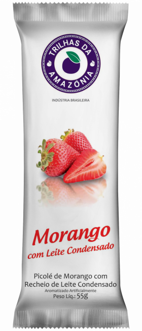 PICOLE MORANGO COM LEITE CONDENSADO