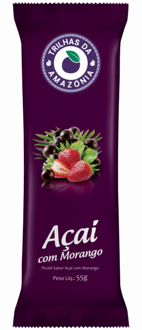 PICOLE ACAI COM MORANGO TRILHAS
