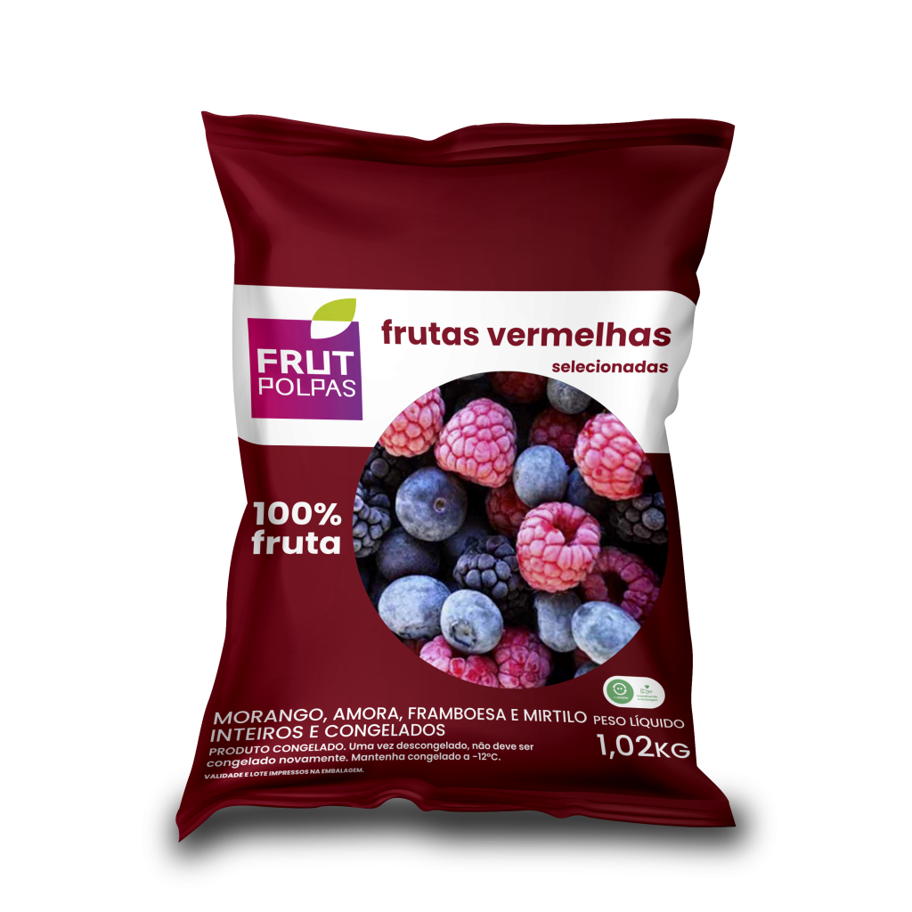 FRUTAS VERMELHAS CONGELADAS 1KG FRUT POLPAS